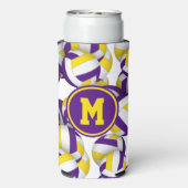 紫の金ゴールドボールのパタモノグラムのーン スリム缶クーラー (Seltzer裏面)