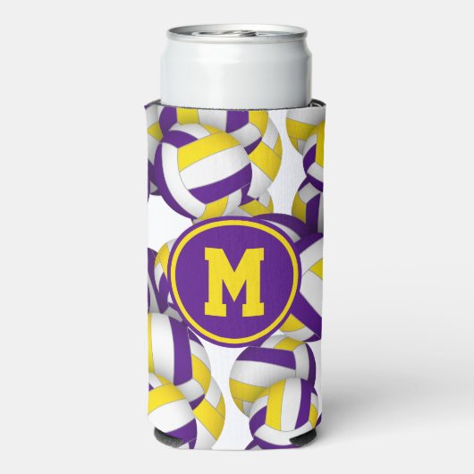 紫の金ゴールドボールのパタモノグラムのーン スリム缶クーラー (Seltzer裏面)