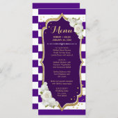 紫の金ゴールドメニューカード プログラム (正面/裏面)