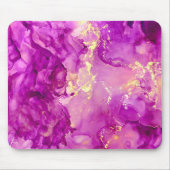 紫の金ゴールド嵐 |トレンディーフェミニン, マウスパッド (正面)