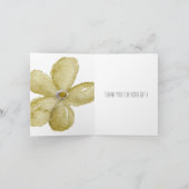 紫の金ゴールド水彩花 サンキューカード (内部)