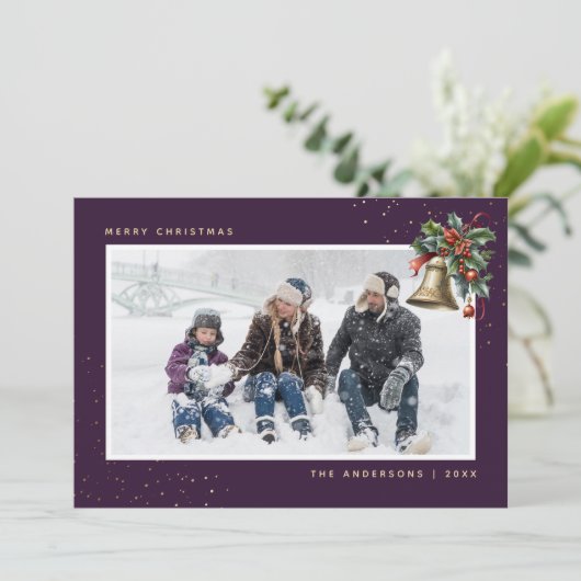 紫の金ゴールド水色ホリーベル写真 シーズンカード (スタンド正面)