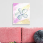 紫の金ゴールド水色 キャンバスプリント (インサイチュ (リビング))