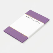 紫の金ゴールド紙吹雪点 ポストイット (アングル)