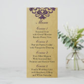 紫の金ゴールド結婚メニュー メニュー (スタンド正面)