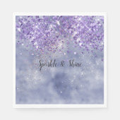 紫の金ゴールド スタンダードランチョンナプキン (正面)