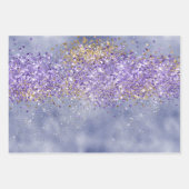 紫の金ゴールド ラッピングペーパーシート (正面3)