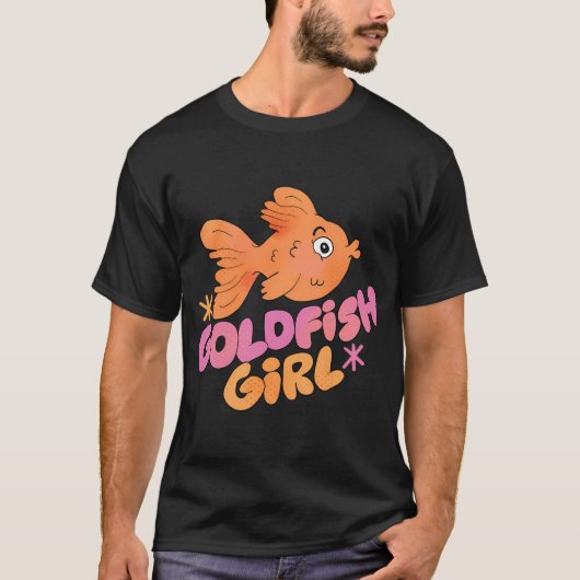 紫の金魚娘 Tシャツ (正面)
