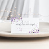 紫の銀は蝶のキスの数を推測 エンクロージャーカード