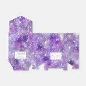 紫の銀河系と星 フェイバーボックス (折り畳みなし)