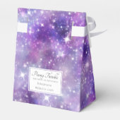 紫の銀河系と星 フェイバーボックス (裏面サイド)