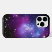紫の銀河系クラスター天写真 iPhoneケース (裏面横)