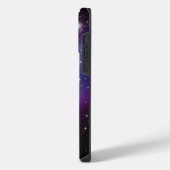 紫の銀河系クラスター天写真 iPhoneケース (左側面)