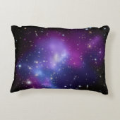 紫の銀河系クラスタ アクセントクッション (裏面)