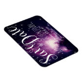 紫の銀河系天星のライト日付を保存 マグネット (右側)