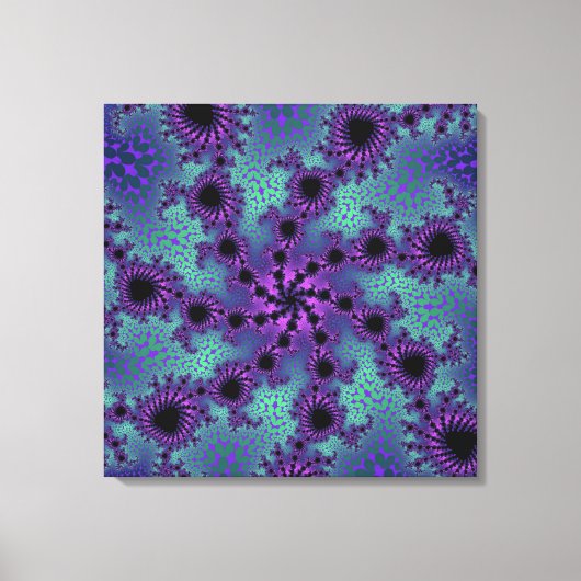 紫の閉塞 キャンバスプリント (正面)