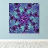 紫の閉塞 キャンバスプリント (インサイチュ (ウッドフロア))