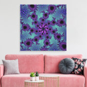 紫の閉塞 キャンバスプリント (インサイチュ (リビング))