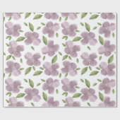 紫の開花 ラッピングペーパー (フラット)
