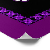 紫の陰陽ポスター ポスター (角)