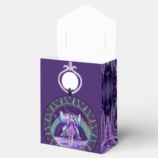 紫の雨の妖精のお願いボックス フェイバーボックス (オープン)