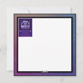 紫の雨の妖精のカー空白のド シーズンカード (裏面)