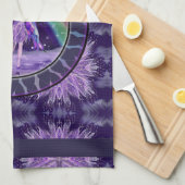 紫の雨の妖精のキッチンタオル キッチンタオル (四つ折り)