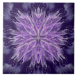 紫の雨の妖精のセラミックタイル タイル