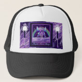 紫の雨の妖精 キャップ (正面)