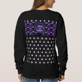 紫の雨の妖精 スウェットシャツ (裏面)