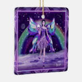 紫の雨の妖精 セラミックオーナメント (右)