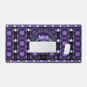 紫の雨の妖精 デスクマット (キーボード&マウス)