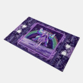 紫の雨の妖精 ドアマット (アングル)