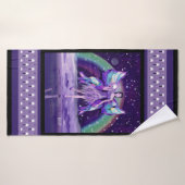 紫の雨の妖精 バスタオル (バスタオル)