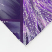 紫の雨の妖精 フリースブランケット (角)