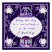 紫の雨の妖精 ポスター (正面)