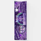 紫の雨の妖精 横断幕 (縦)