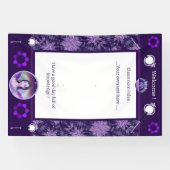 紫の雨の妖精 横断幕 (横)