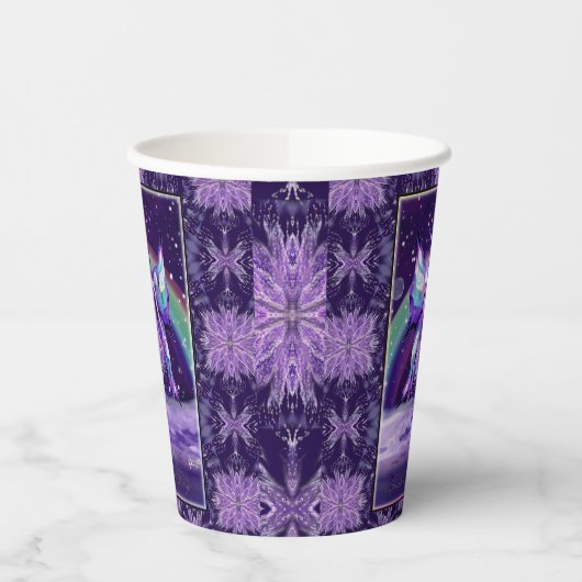 紫の雨の妖精 紙コップ (左)