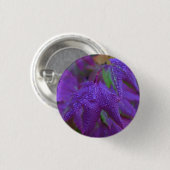 紫の雨滴葉 缶バッジ (正面&裏面)