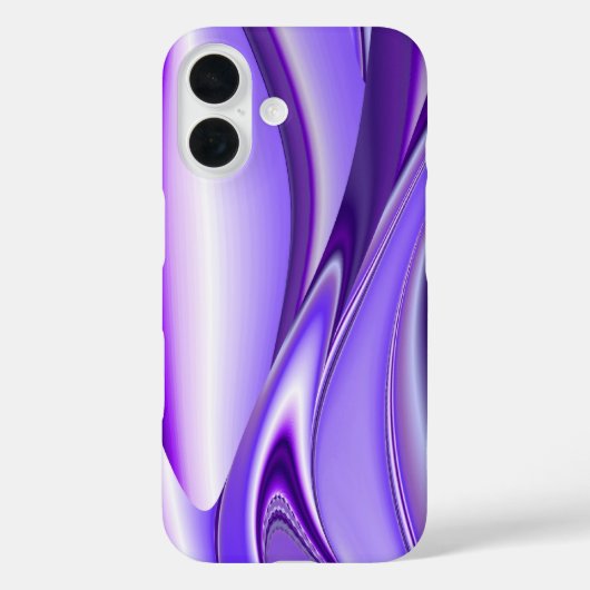 紫の雪の夢 , アブストラクトファンタジー レインボーアート Case-Mate iPhoneケース (裏面)