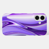 紫の雪の夢 , アブストラクトファンタジー レインボーアート Case-Mate iPhoneケース (裏面 (横))