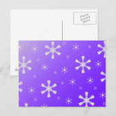 紫の雪はがき ポストカード (正面/裏面)