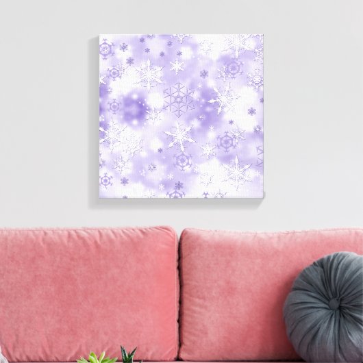 紫の雪 キャンバスプリント (インサイチュ (リビング))