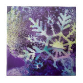 紫の雪 タイル (正面)