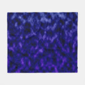 紫の雲 フリースブランケット (正面(横))