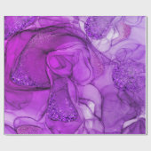 紫の霜降りの感覚 ラッピングペーパー (フラット)