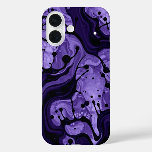 紫の霞：カラーの渦巻き Case-Mate iPhoneケース (裏面)