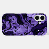 紫の霞：カラーの渦巻き Case-Mate iPhoneケース (裏面 (横))