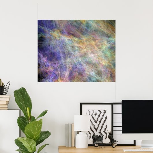 紫の霞 ポスター (ホームオフィス)